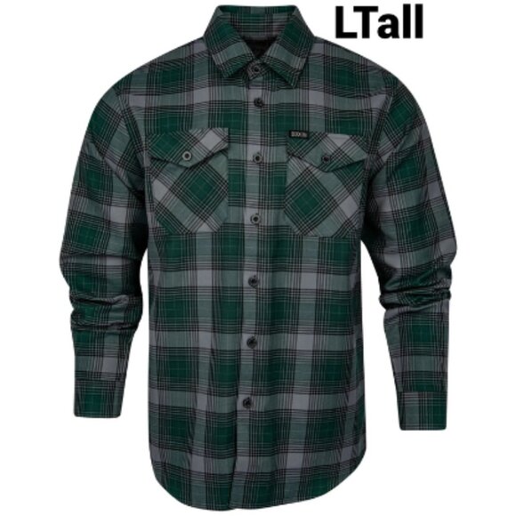 DIXXON Flannel SMOKEY MOUNTAIN Flannel Shirt - Men's L Tall - Picture 1 of 7